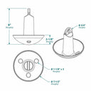 10 lb Vinyl Coated Mushroom Anchor – Cast Iron Boat Anchor for Kayak, Canoe, Jet Ski, SUP & Small Watercraft