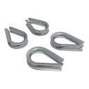 4 Pcs 1/4" Marine T316 Stainless Steel Heavy Duty Wire Rope Thimble, Cable Thimble for Rigging, Shade Sail & Cable Protection
