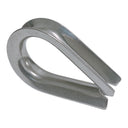 4 Pcs 1/4" Marine T316 Stainless Steel Heavy Duty Wire Rope Thimble, Cable Thimble for Rigging, Shade Sail & Cable Protection