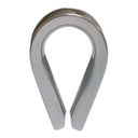 4 Pcs 1/4" Marine T316 Stainless Steel Heavy Duty Wire Rope Thimble, Cable Thimble for Rigging, Shade Sail & Cable Protection