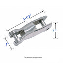 22mm Stainless Steel Fixed Anchor Connector Link – Heavy Duty Marine Chain Joining Connector – Polished Corrosion Resistant Anchor Swivel Connector for Boat, Mooring & Rigging Applications