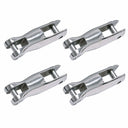 4 Pcs 22mm Stainless Steel Fixed Anchor Connector Link – Heavy Duty Marine Chain Joining Connector – Polished Corrosion Resistant Anchor Swivel Connector for Boat, Mooring & Rigging Applications