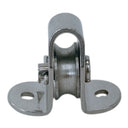 Marine Boat Pulley Block 1/4" Surface Mount – T304 Stainless Steel Sheave Block for Sailboat, Dock & Rigging Hardware, Corrosion Resistant Marine Grade Pulley