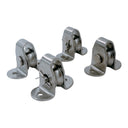 4 Pcs Marine Boat Pulley Block 1/4" Surface Mount – T304 Stainless Steel Sheave Block for Sailboat, Dock & Rigging Hardware, Corrosion Resistant Marine Grade Pulley