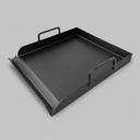 18.5" x 17.5" Steel Griddle Comal Plancha – Heavy Duty Flat Top Grill for Single Burner, BBQ, Camping & Outdoor Cooking