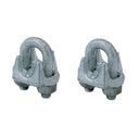 2 Pcs 3/4" Drop Forged Wire Rope Clip – Galvanized Steel Cable Clamp for Rigging, Lifting & Wire Rope Securing