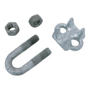 2 Pcs 3/4" Drop Forged Wire Rope Clip – Galvanized Steel Cable Clamp for Rigging, Lifting & Wire Rope Securing