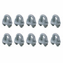10 Pcs 3/4" Drop Forged Wire Rope Clip – Galvanized Steel Cable Clamp for Rigging, Lifting & Wire Rope Securing