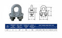 10 Pcs 3/4" Drop Forged Wire Rope Clip – Galvanized Steel Cable Clamp for Rigging, Lifting & Wire Rope Securing