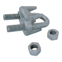 3" Heavy Duty Drop Forged Wire Rope Clip – Hot Dipped Galvanized Steel Cable Clamp for Rigging, Lifting & Wire Rope Securing