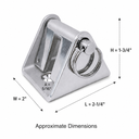 T316 Stainless Steel Anchor Chain Stopper – Marine Boat Chain Lock for 6–8mm (1/4"–5/16") Chain, Anchor Stop with Locking Pawl