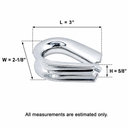 4 Pcs 7/16" Marine T316 Stainless Steel Heavy Duty Wire Rope Thimble, Cable Thimble for Rigging, Shade Sail & Cable Protection