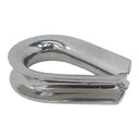 4 Pcs 7/16" Marine T316 Stainless Steel Heavy Duty Wire Rope Thimble, Cable Thimble for Rigging, Shade Sail & Cable Protection