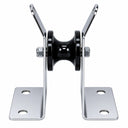6" T316 Stainless Steel Anchor Bow Roller – Boat Platform Roller 2-1/2" x 1-3/4" Fixed Mount for Marine, Yacht & Docking Use