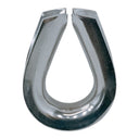 1" Marine T316 Stainless Steel Heavy Duty Wire Rope Thimble, Cable Thimble for Rigging, Shade Sail & Cable Protection
