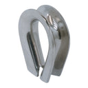 1" Marine T316 Stainless Steel Heavy Duty Wire Rope Thimble, Cable Thimble for Rigging, Shade Sail & Cable Protection