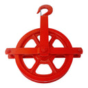 Scaffold Hoist Pulley, 8" Scaffolding Wheels Cast Iron, 1000lbs Pulley Wheel Gin Wheel, Gin Block Pulleys for Lifting