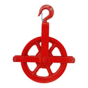 Scaffold Hoist Pulley, 10" Scaffolding Wheels Cast Iron, 1000lbs Pulley Wheel Gin Wheel, Gin Block Pulleys for Lifting
