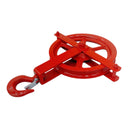 Scaffold Hoist Pulley, 10" Scaffolding Wheels Cast Iron, 1000lbs Pulley Wheel Gin Wheel, Gin Block Pulleys for Lifting