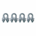 4 Pcs 9/16" Drop Forged Wire Rope Clip – Galvanized Steel Cable Clamp for Rigging, Lifting & Wire Rope Securing