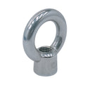 1" T316 Stainless Steel Eye Nut – Lifting Eye Nut UNC Thread 7,500 lb WLL for Marine, Rigging & Hoisting