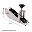 8-1/2" x 2" T316 Stainless Steel Anchor Bow Roller – Marine Boat Roller with Anchor Locking Device for Docking & Rigging