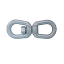1" Eye & Eye Swivel for Marine Boats – Hot Dipped Galvanized Mooring Connector, 12,500 lbs WLL Eye & Eye Swivel