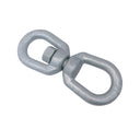1" Eye & Eye Swivel for Marine Boats – Hot Dipped Galvanized Mooring Connector, 12,500 lbs WLL Eye & Eye Swivel