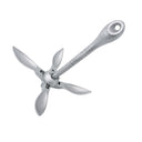 3.5 lb Folding Grapnel Anchor, Hot Dipped Galvanized Boat Anchor for Kayak, Jet Ski, Canoe & Small Watercraf