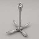 7 lb Folding Grapnel Anchor, Hot Dipped Galvanized Boat Anchor for Kayak, Jet Ski, Canoe & Small Watercraft