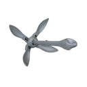 7 lb Folding Grapnel Anchor, Hot Dipped Galvanized Boat Anchor for Kayak, Jet Ski, Canoe & Small Watercraft