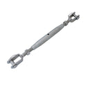 Marine T316 Stainless Steel 5/8" Jaw & Jaw Pipe Turnbuckle 2,800 lbs WLL Rigging