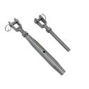 Marine T316 Stainless Steel 5/8" Jaw & Jaw Pipe Turnbuckle 2,800 lbs WLL Rigging