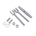 Marine T316 Stainless Steel 5/8" Jaw & Jaw Pipe Turnbuckle 2,800 lbs WLL Rigging