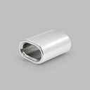 T316 Stainless Steel 3/8" Wire Rope Oval Sleeve – Marine Crimping Ferrule for Cable Rigging & Looping
