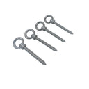4 Pcs T316 Stainless Steel 5/8" x 5" Shoulder Lag Eye Bolt – Marine Screw Eye Anchor for Boat Rigging & Mounting