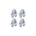 4 Pcs 1-1/8" Heavy Duty Wire Rope Clip – Hot Dip Galvanized Drop Forged Cable Clamp for Rigging & Securing