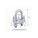 1-5/8" Heavy Duty Wire Rope Clip – Hot Dip Galvanized Drop Forged Cable Clamp for Rigging & Securing