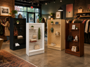 Shaped Slatwall Gondola Display 48" W x 24" D x 54" H, Double Sided Retail Floor Merchandising Fixture for Store, Boutique, Trade Show, and Showroom