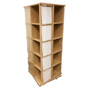 Revolving T-Shirt Display Rack 24" W x 24" D x 63" H with Casters, Mobile Retail Clothing Display Stand for Apparel, Shirts, Boutique, and Store Fixtures
