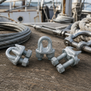 Galvanized Drop Forged Wire Rope Clips, Heavy Duty Marine Cable Clamps for Steel Cable, Rigging, Hoisting, Securing, and Loop Ends