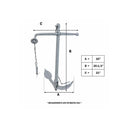 Heavy Duty 10KG Hot Dipped Galvanized Foldable Admiralty Anchor, Boat Kedge Anchor for Yacht, Sailboat, Docking, Mooring, and Marine Use