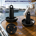 Vinyl Coated Cast Iron Mushroom Anchor for Kayak, Canoe, Jet Ski, Paddle Board, Fishing Boat, Small Boat, Docking, and Mooring Use