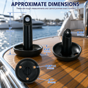 Vinyl Coated Cast Iron Mushroom Anchor for Kayak, Canoe, Jet Ski, Paddle Board, Fishing Boat, Small Boat, Docking, and Mooring Use