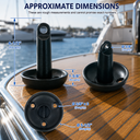 Vinyl Coated Cast Iron Mushroom Anchor for Kayak, Canoe, Jet Ski, Paddle Board, Fishing Boat, Small Boat, Docking, and Mooring Use