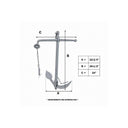 Heavy Duty 15KG Hot Dipped Galvanized Foldable Admiralty Anchor, Boat Kedge Anchor for Yacht, Sailboat, Docking, Mooring, and Marine Use