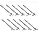 10 Pcs Marine Stainless Steel Swageless Deck Toggle Turnbuckle Fitting 3/16" Cable,10Pc