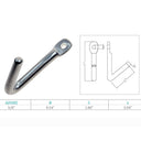 10 Pcs Marine Boat 3/8" Tack Hook Stainless Steel T316 Rigging Lifting Hook Hardware