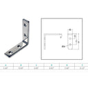 10 Pcs Marine Boat Rectangle Angle Plate 2-3/8" Stainless Steel T316 Rigging Lifting