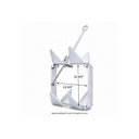 Heavy Duty 25 lbs Hot Dipped Galvanized Fold-And-Hold Anchor, Boat Anchor for Sailing, Yacht, Docking, Mooring, Fishing, and Marine Use